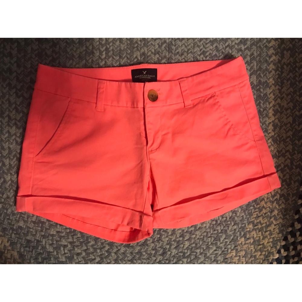 American Eagle Midi-Stretch Shorts (Pink)